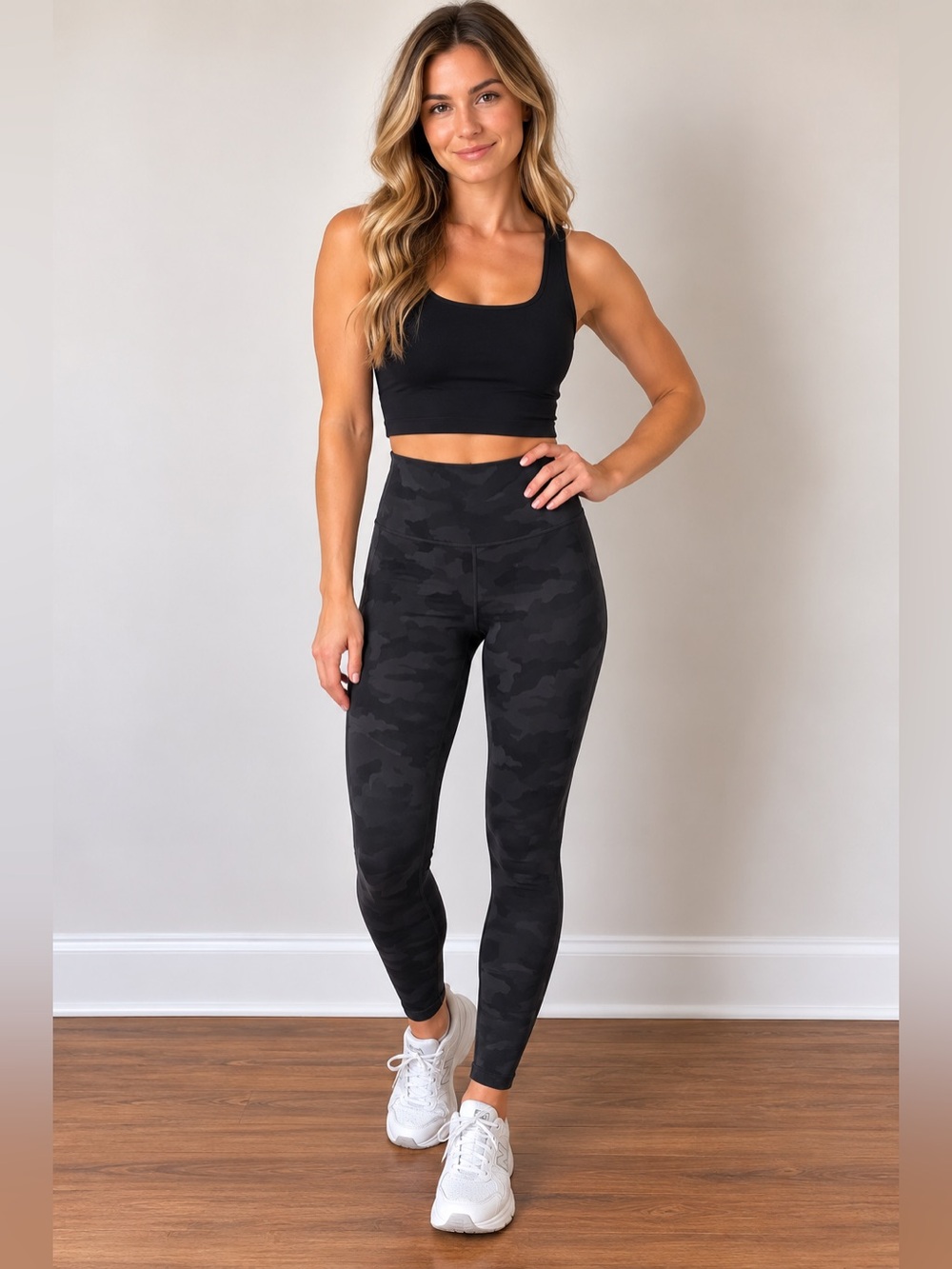 lululemon athletica High-Rise Dark Camo Leggings - Black
